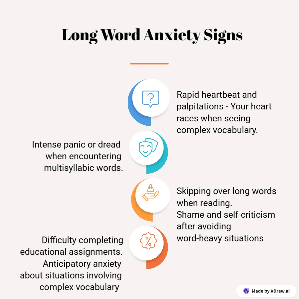 Long Word Anxiety Signs Aka hippopotomonstrosesquippedaliophobia