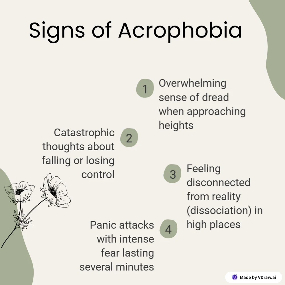 Signs of Acrophobia