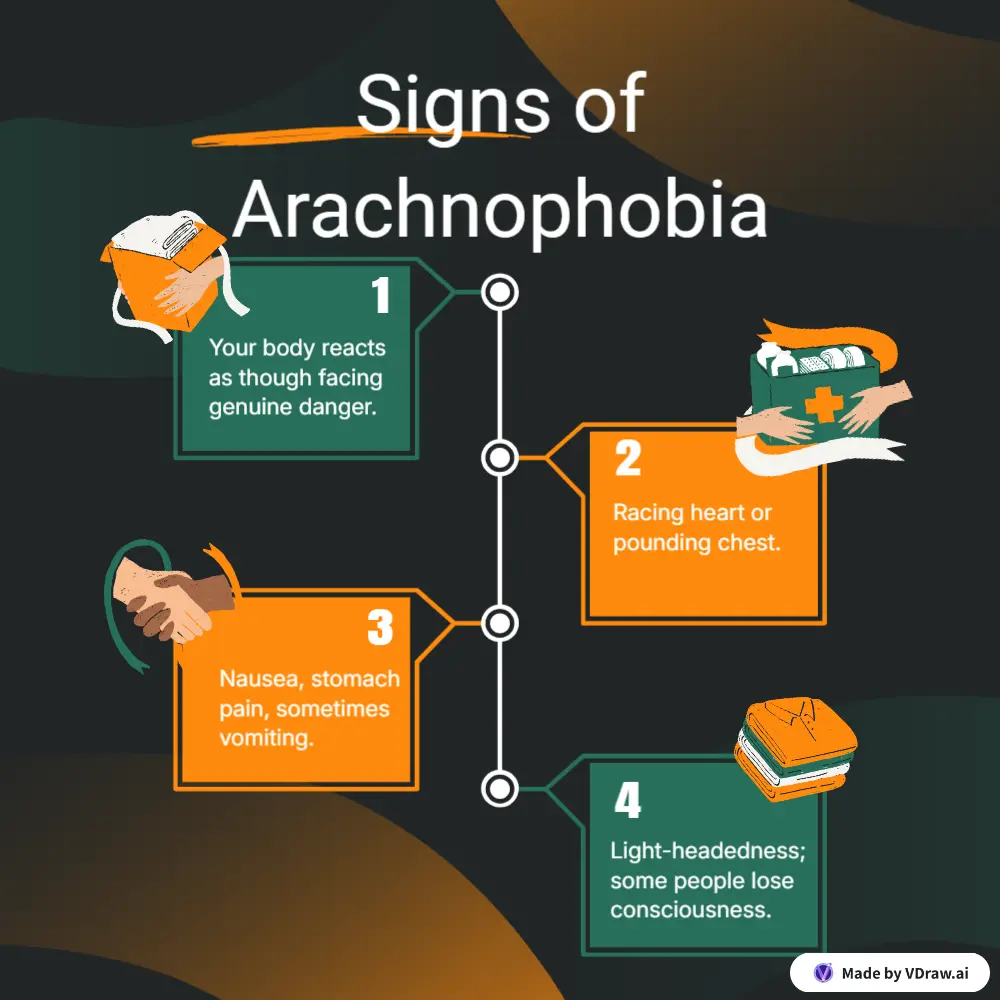 Signs of Arachnophobia Aka Spider Phobia