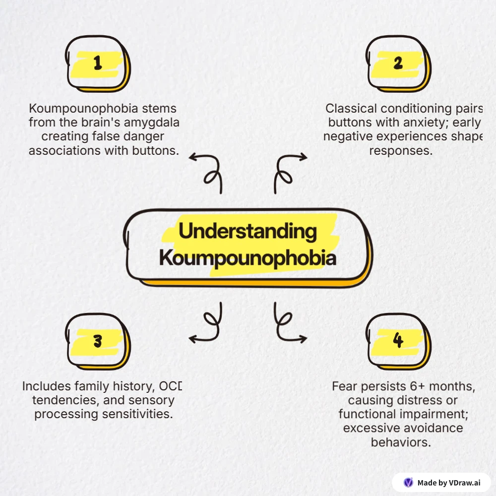 Understanding Koumpounophobia aka Fear of buttons
